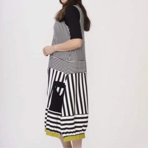 Luukaa MIXED STRIPED FINE JERSEY DRESS - Picture 14 of 14